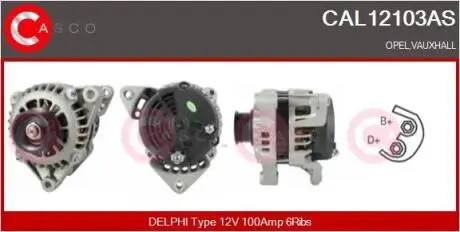 Генератор CASCO CAL12103AS