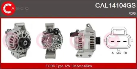 Генератор CASCO CAL14104GS