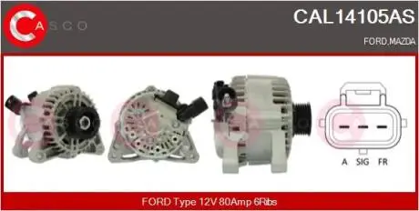 Генератор CASCO CAL14105AS