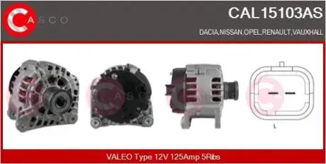 Генератор CASCO CAL15103AS