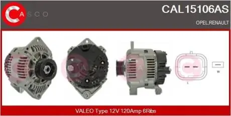 Генератор CASCO CAL15106AS