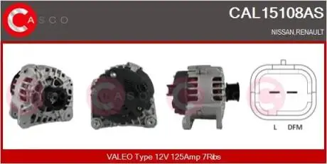 Генератор CASCO CAL15108AS