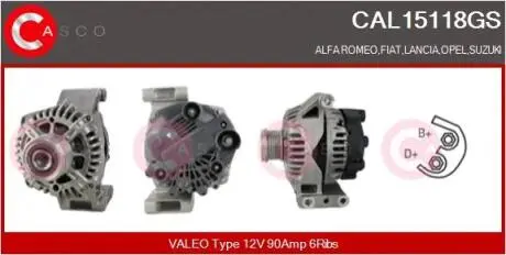 Генератор CASCO CAL15118GS