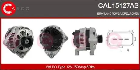 Генератор CASCO CAL15127AS