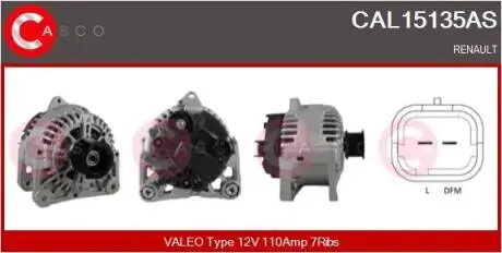 Генератор CASCO CAL15135AS