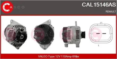 Генератор CASCO CAL15146AS
