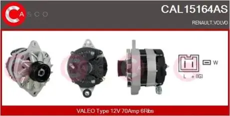 Генератор CASCO CAL15164AS