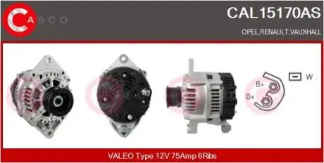 Генератор CASCO CAL15170AS