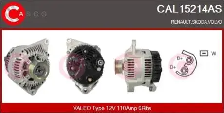 Генератор CASCO CAL15214AS