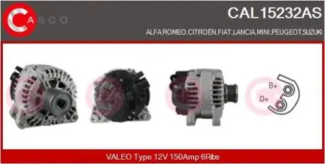Генератор CASCO CAL15232AS