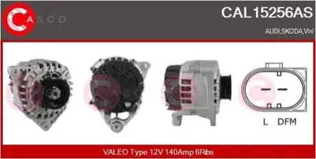 Генератор CASCO CAL15256AS
