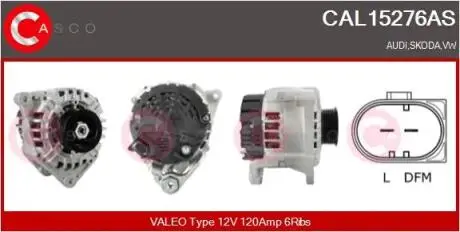 Генератор CASCO CAL15276AS