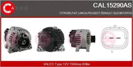Генератор CASCO CAL15290AS