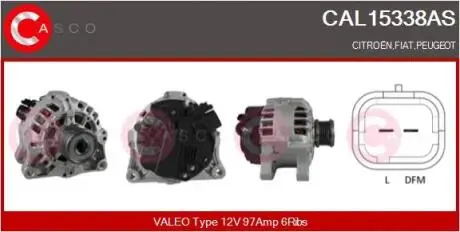 Генератор CASCO CAL15338AS