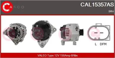 Генератор CASCO CAL15357AS