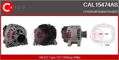 Генератор CASCO CAL15474AS