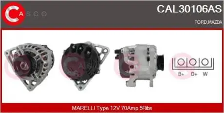 Генератор CASCO CAL30106AS