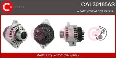 Генератор CASCO CAL30165AS
