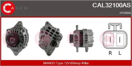 Генератор CASCO CAL32100AS
