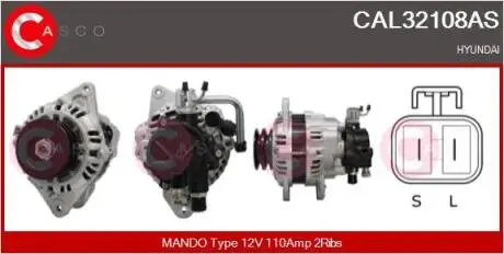 Генератор CASCO CAL32108AS
