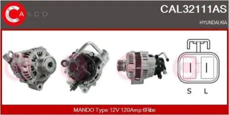 Генератор CASCO CAL32111AS