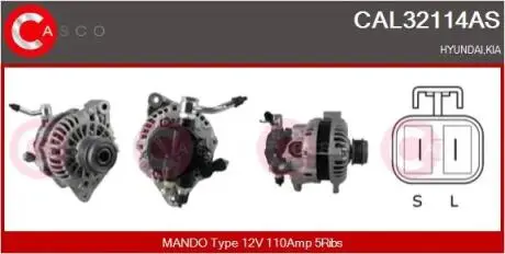 Генератор CASCO CAL32114AS