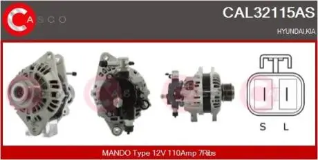 Генератор CASCO CAL32115AS