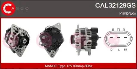 Генератор CASCO CAL32129GS