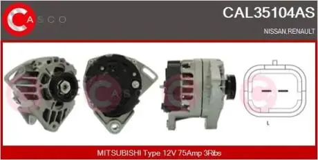 Генератор CASCO CAL35104AS