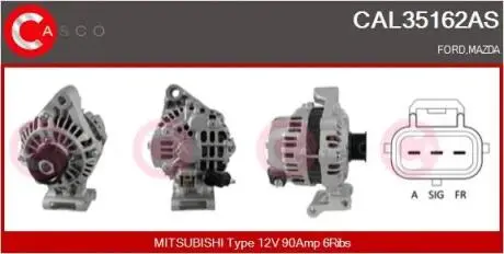 Генератор CASCO CAL35162AS