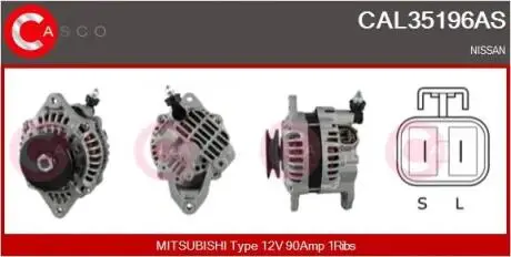 Генератор CASCO CAL35196AS