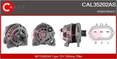 Генератор CASCO CAL35202AS