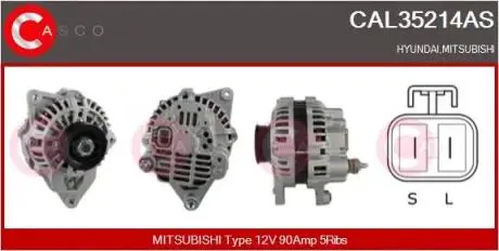 Генератор CASCO CAL35214AS
