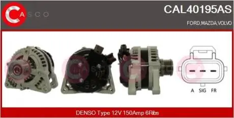 Генератор CASCO CAL40195AS