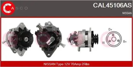 Генератор CASCO CAL45106AS