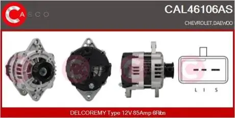 Генератор CASCO CAL46106AS