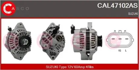 Генератор CASCO CAL47102AS