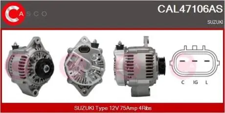 Генератор CASCO CAL47106AS