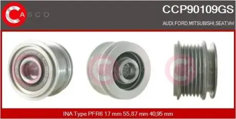 Шків CASCO CCP90109GS