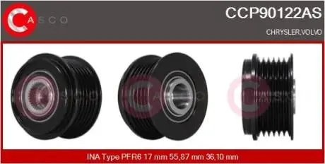 Шкив CASCO CCP90122AS