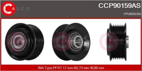 Шків CASCO CCP90159AS