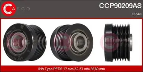 Шків CASCO CCP90209AS