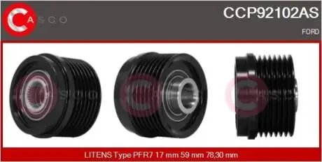 Шкив CASCO CCP92102AS