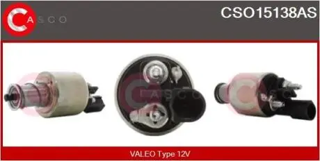 Реле стартера втягуюче Audi A3/Skoda Octavia/VW Passat 1.6 FSI 03- CASCO CSO15138AS