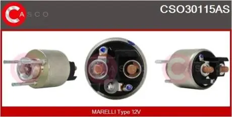 Втягивающее реле стартера CASCO CSO30115AS