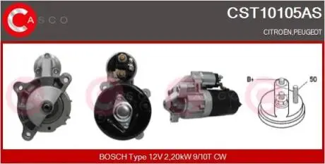 Стартер CASCO CST10105AS