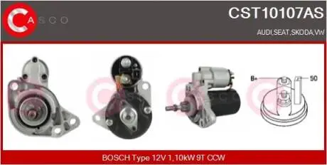 Стартер CASCO CST10107AS