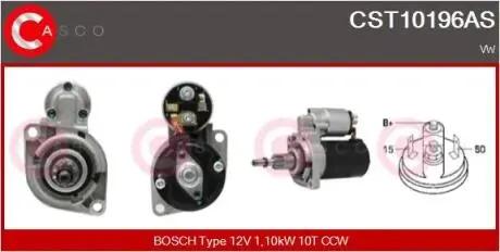 Стартер CASCO CST10196AS