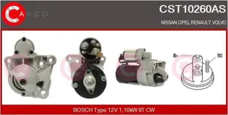 Стартер CASCO CST10260AS