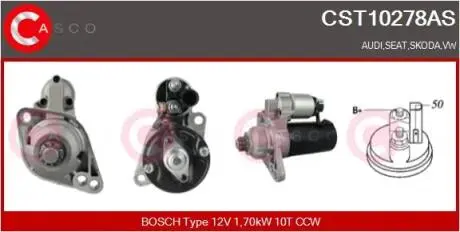 Стартер CASCO CST10278AS